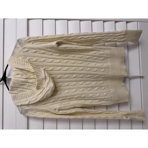 Tommy Hilfiger cable knit hooded sweater size Medium - Picture 5 of 5